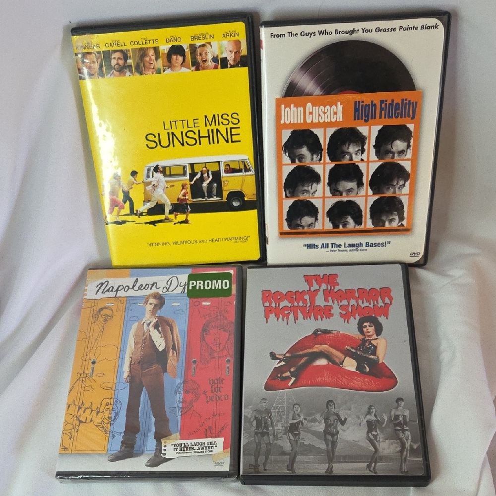 Cult Classic DVD Bundle Little Miss Sunshine High Fidelity Rocky Horror Napoleon